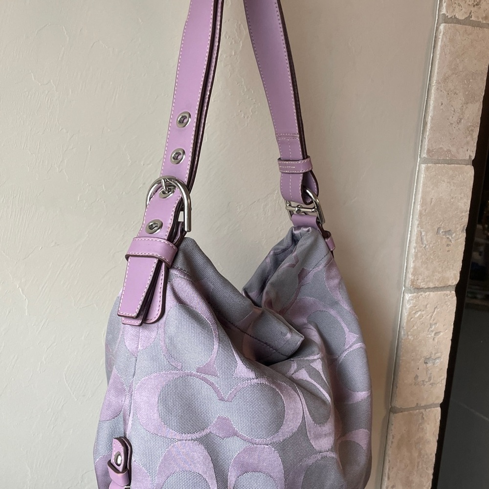 Coach Pastel Purple Shoulder Bag